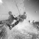 470 pair Ingrid Petitjean and Nadege Douroux training in Marseille on a sunny and windy day.