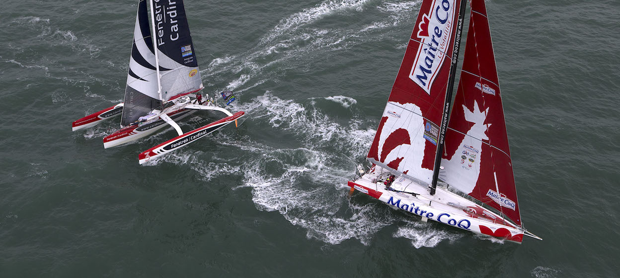start of the Transat Jacques Vabre in Le Havre (North France) on November 07, 2013 -