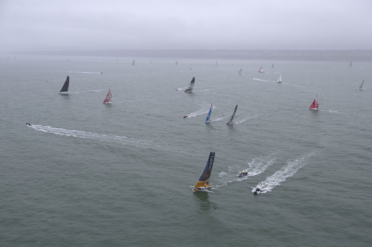start of the Transat Jacques Vabre in Le Havre (North France) on November 07, 2013