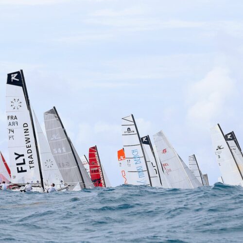 Catamaran de Sport F18 St Barth Cata Cup 2014 Pierrick Contin