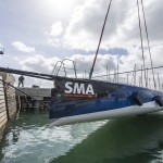 voile, 60 pieds, lancement, mise a l'eau, portlaf, port la foret, bretagne