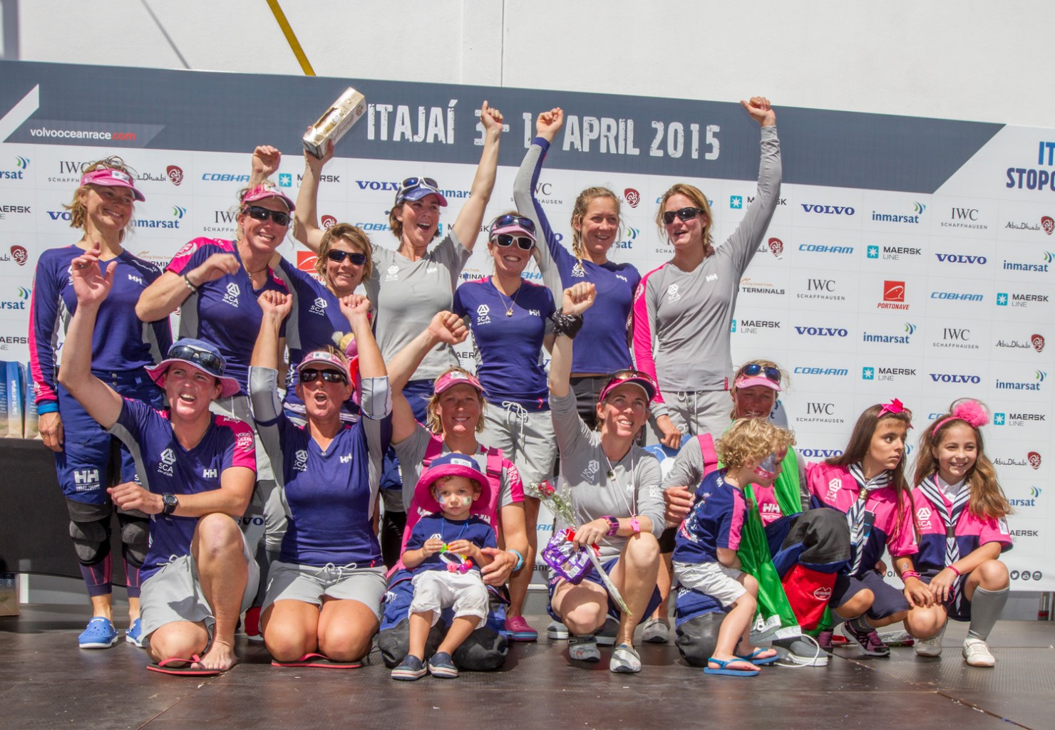 2014-15, VO65, VOR, Volvo Ocean Race, Leg5, sailing, Team SCA, Arrivals, Itajai, Brazil, stage, prize giving