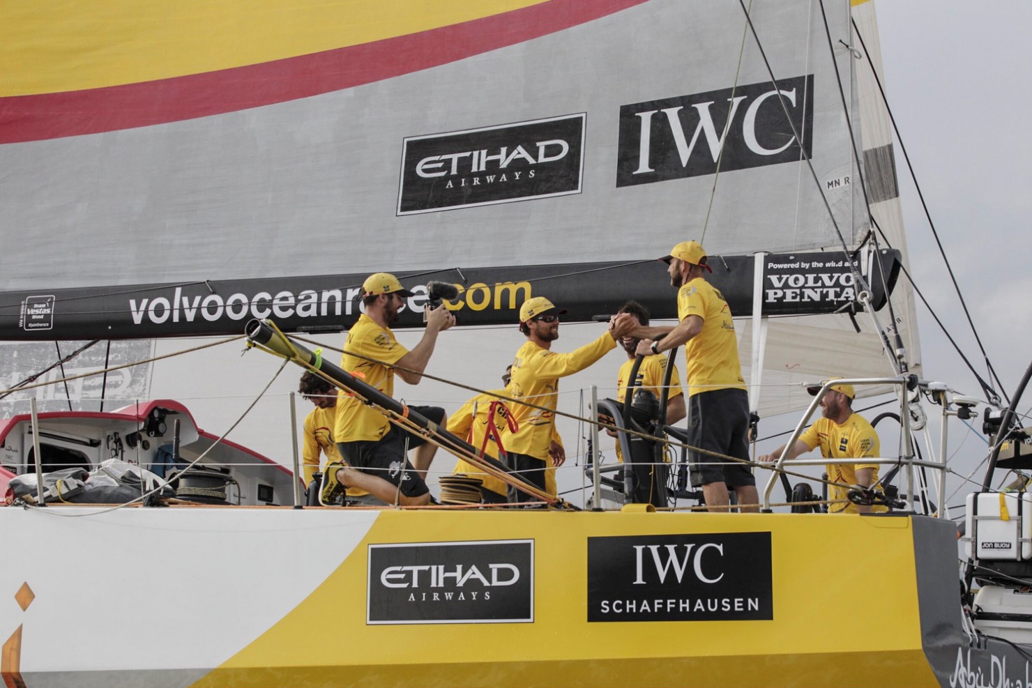 Volvo Ocean Race, 2014-15, VOR, Itajai, Arrivals, Abu Dhabi Ocean Racing