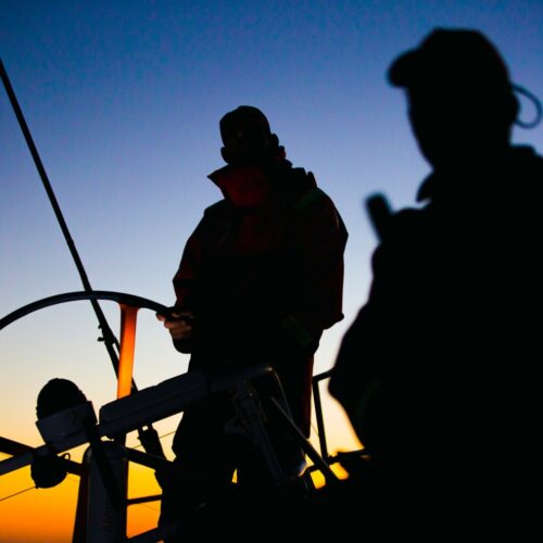 2014-15, Leg5, OBR, ONBOARD, TEAM ALVIMEDICA, VOR, Volvo Ocean Race, Stu Bannatyne, silhouette, sunset