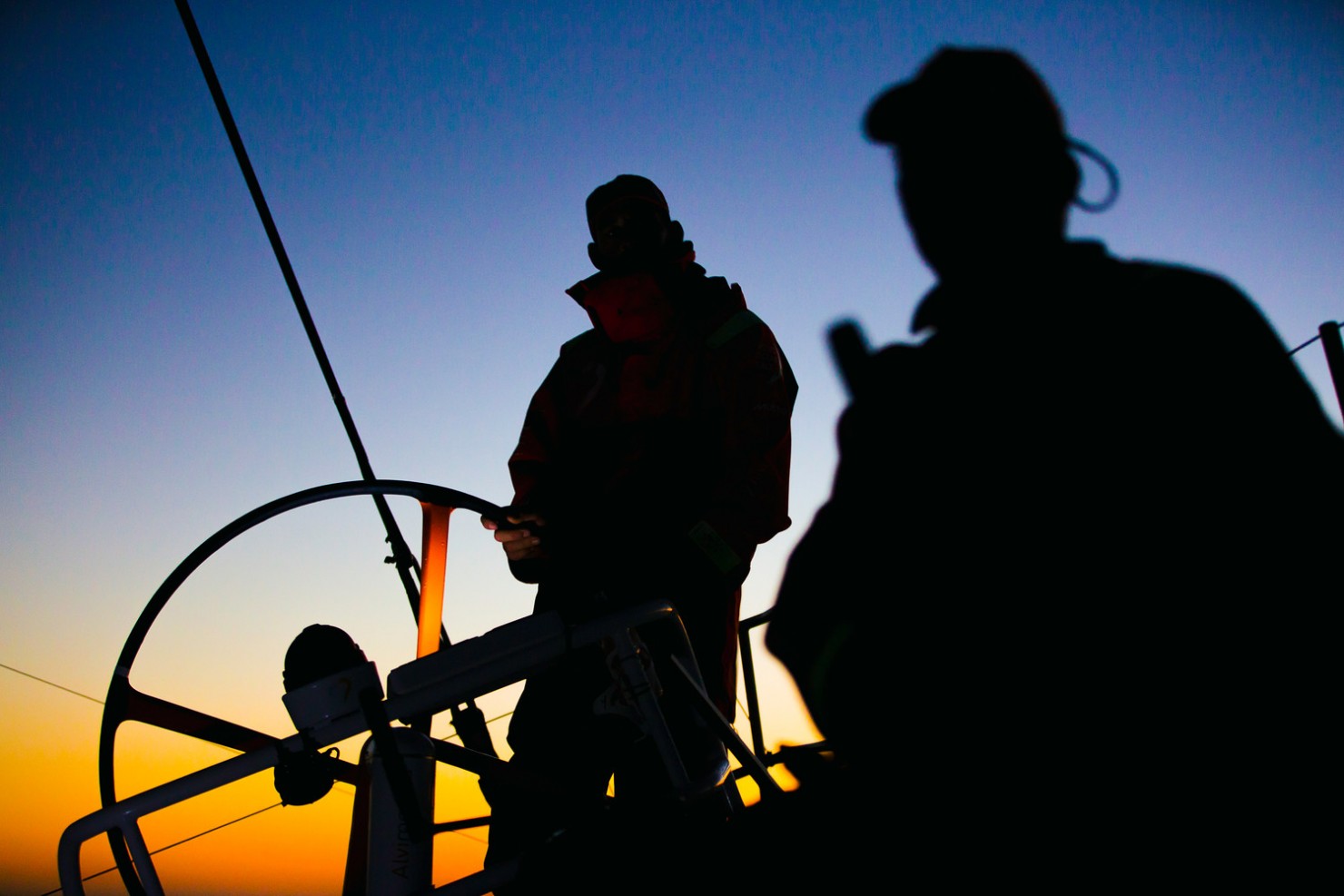 2014-15, Leg5, OBR, ONBOARD, TEAM ALVIMEDICA, VOR, Volvo Ocean Race, Stu Bannatyne, silhouette, sunset