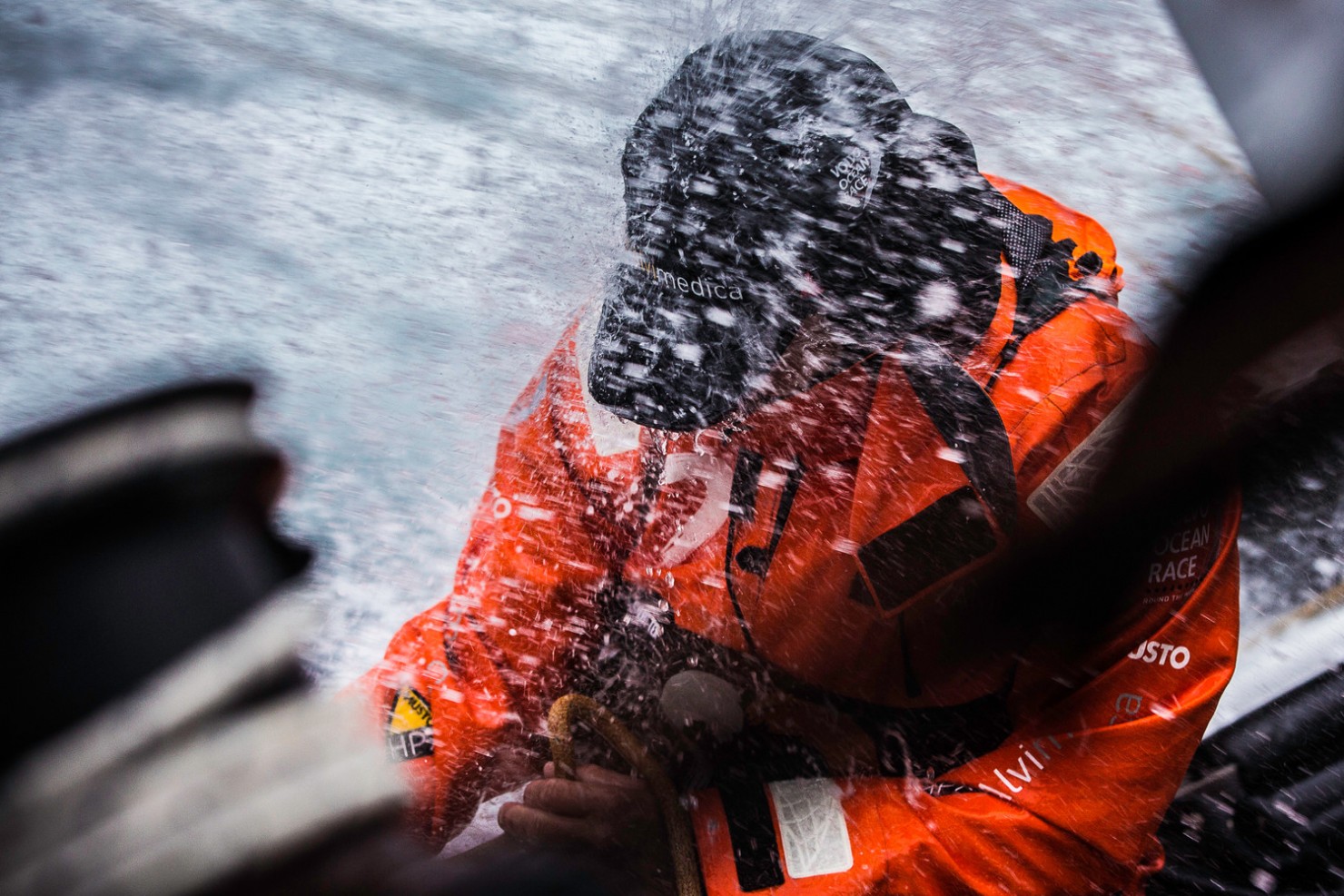 2014-15, Leg5, OBR, ONBOARD, TEAM ALVIMEDICA, VOR, Volvo Ocean Race, Ryan Houston, splash