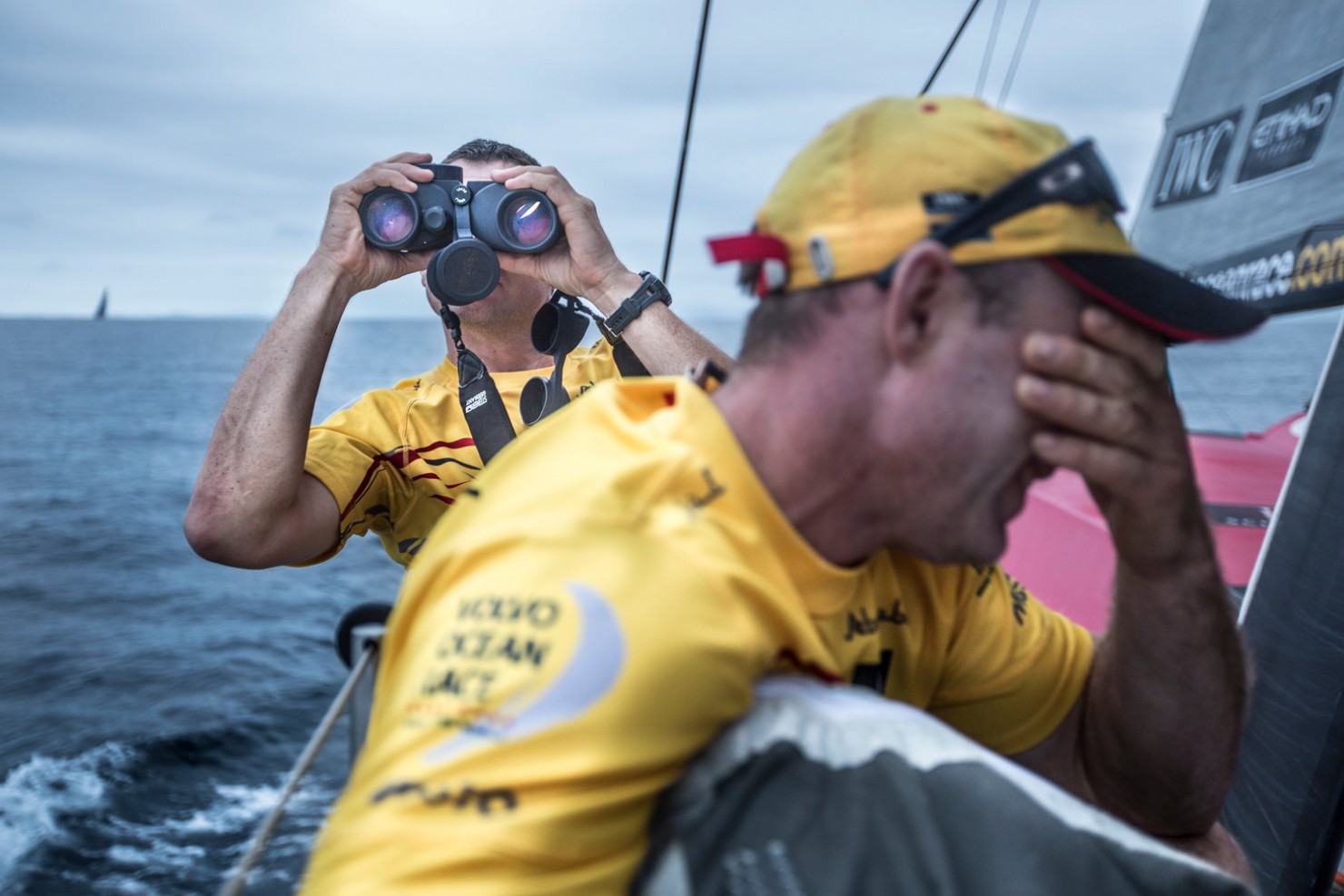 2014-15, Abu Dhabi Ocean Racing, Leg6, OBR, VOR, Volvo Ocean Race, onboard, Binoculars, musto, bearing, Phil Harmer, Justin Slattery