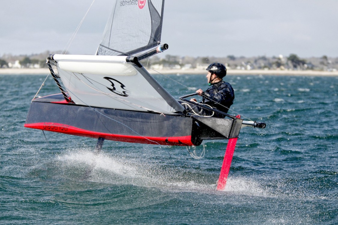 Brittany, FinistËre, Foil, Foiling Moth, France, FranÁois Gabart, Mer Concept, Moth, Port-la-ForÍt, action, adrenalin, adventure, adventurer, boat, color, competition, foiler, future, high performance, horizontal, marine, nautical, navigation, ocean, offshore, outdoor, portrait, racing, racing yacht, record, sail, sailboat, sailing, sailor, sea, sponsor, sponsoring, team, travel, vision, voyage, water, wind, yacht, yachting, yachtman, yachtmen, young, youth