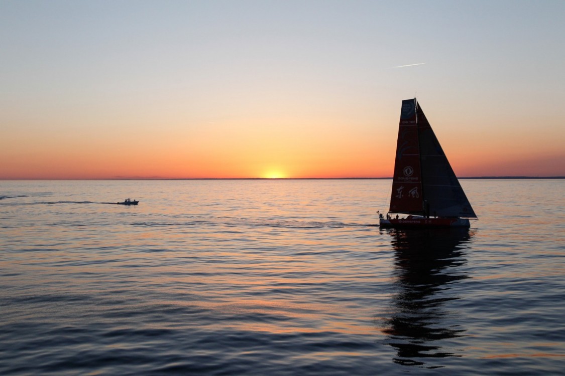2014-15, VO65, VOR, Volvo Ocean Race, Leg6, sailing, RIB, Arrivals, Newport, sunset, Dongfeng Race Team