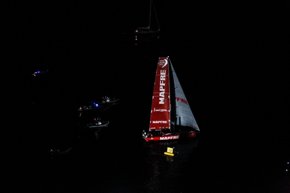 Volvo Ocean Race, Race Village, night, Arrivals, Newport, VOR, Sailing, 2014-15, vo65, MAPFRE, Leg6, Aerials