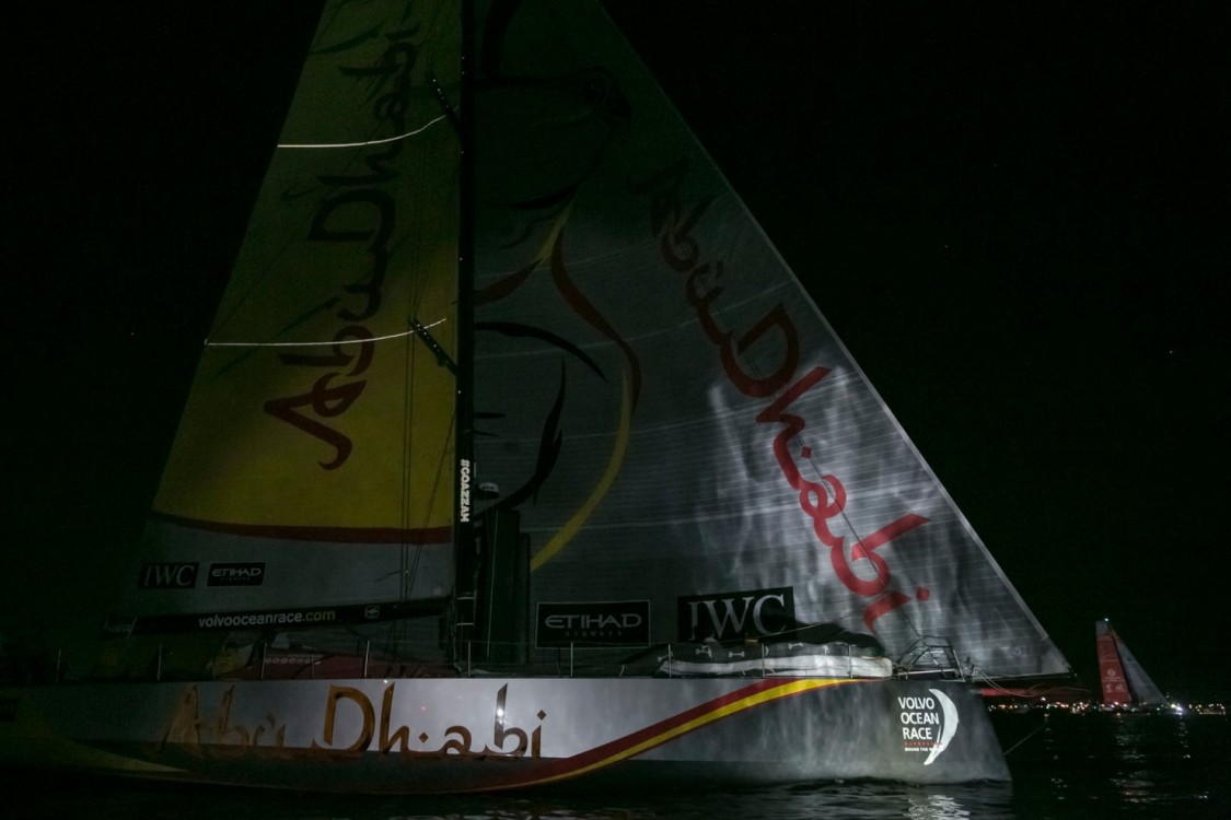 VOR, Volvo Ocean Race, 2014-15, Newport, arrivals, Abu Dhabi Ocean Racing, Dongfeng Race Team