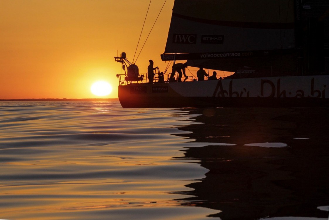 VOR, Volvo Ocean Race, 2014-15, Newport, arrivals, aerial, Abu Dhabi Ocean Racing