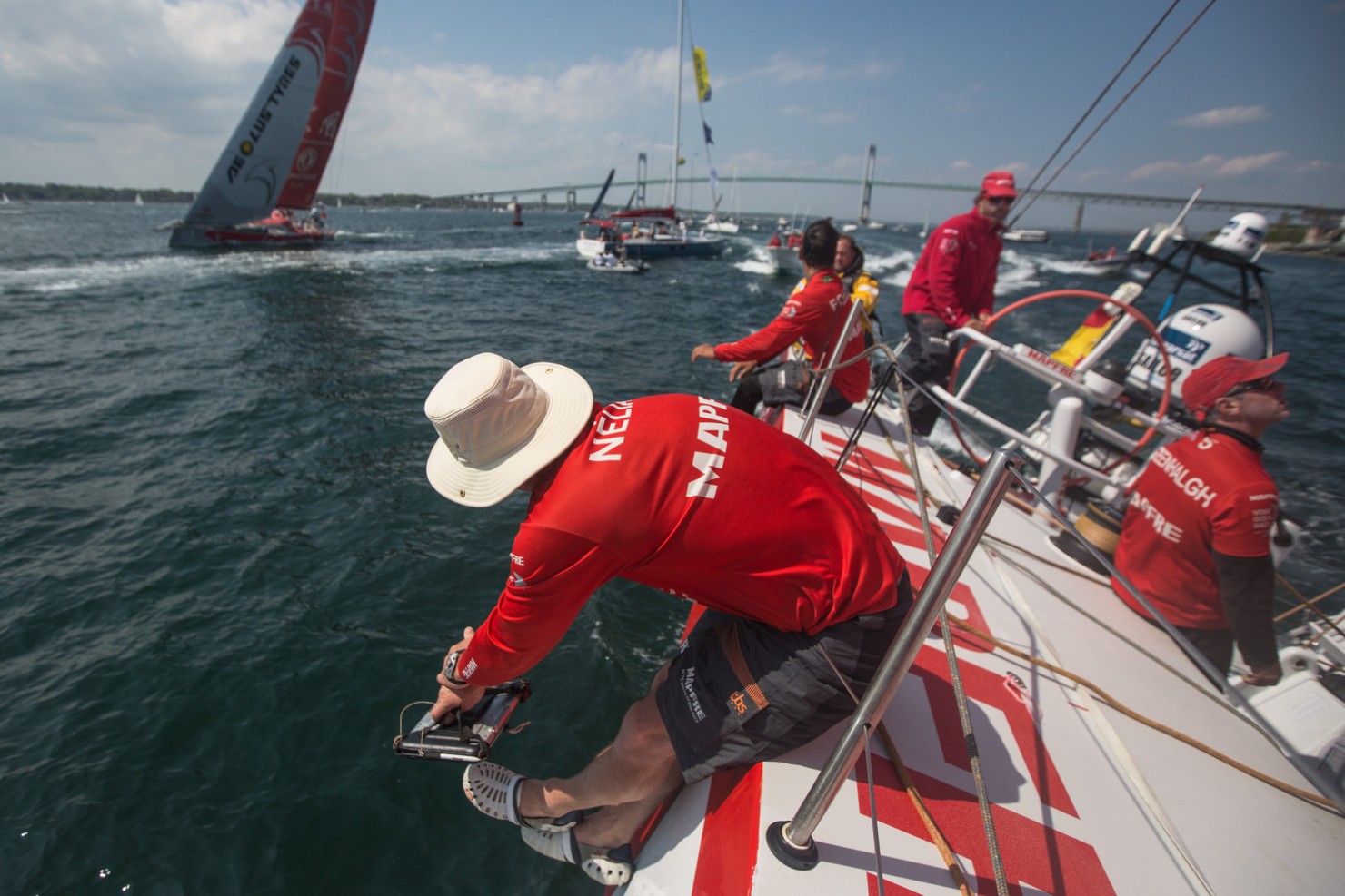 Volvo Ocean Race, 2014-15, VOR, Newport, MAPFRE, Start, Day0, Skipper, Iker Martinez