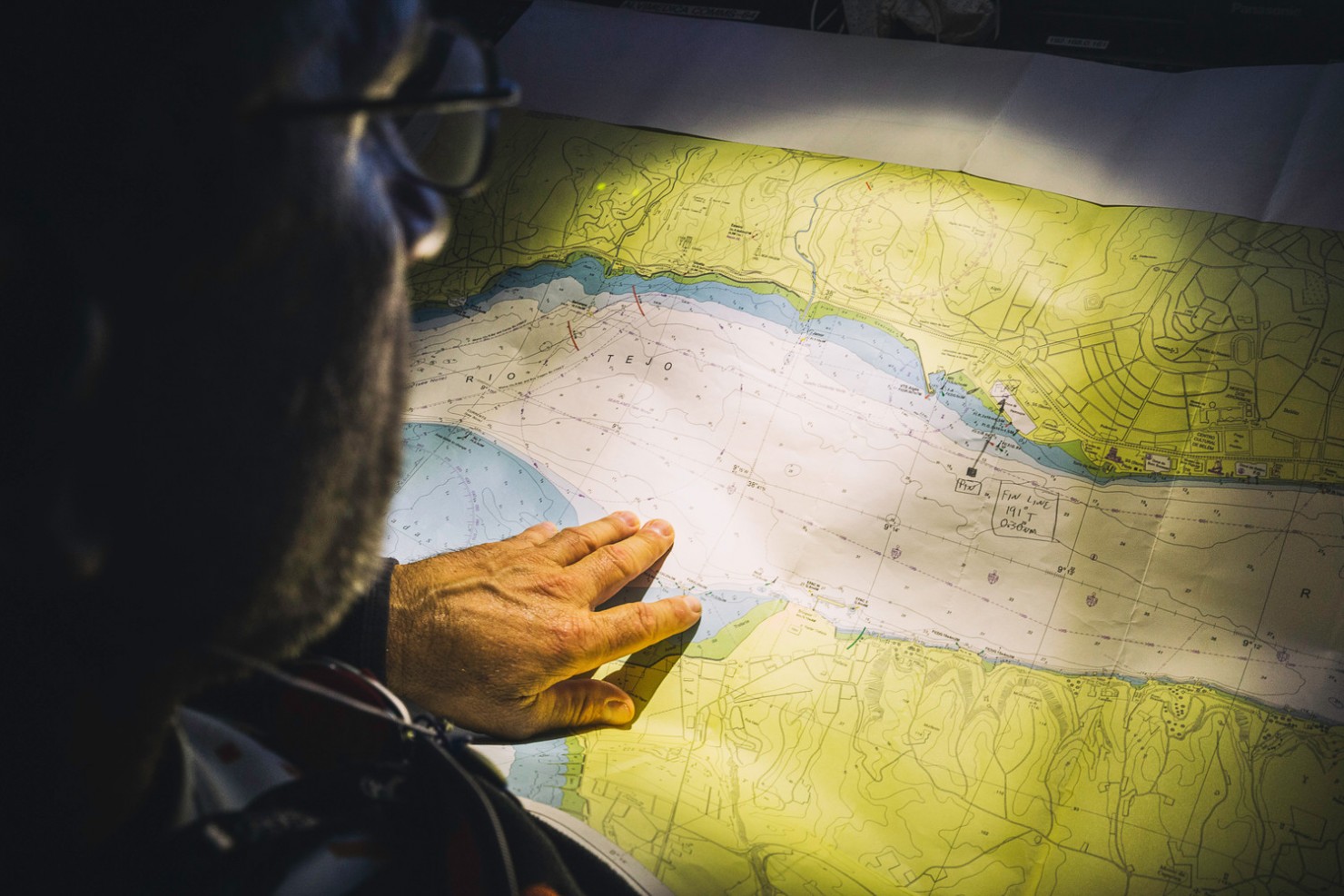 2014-15, Leg7, Onboard, VOR, Volvo Ocean Race, Team Alvimedica, Will Oxley, down below, charts, navigation