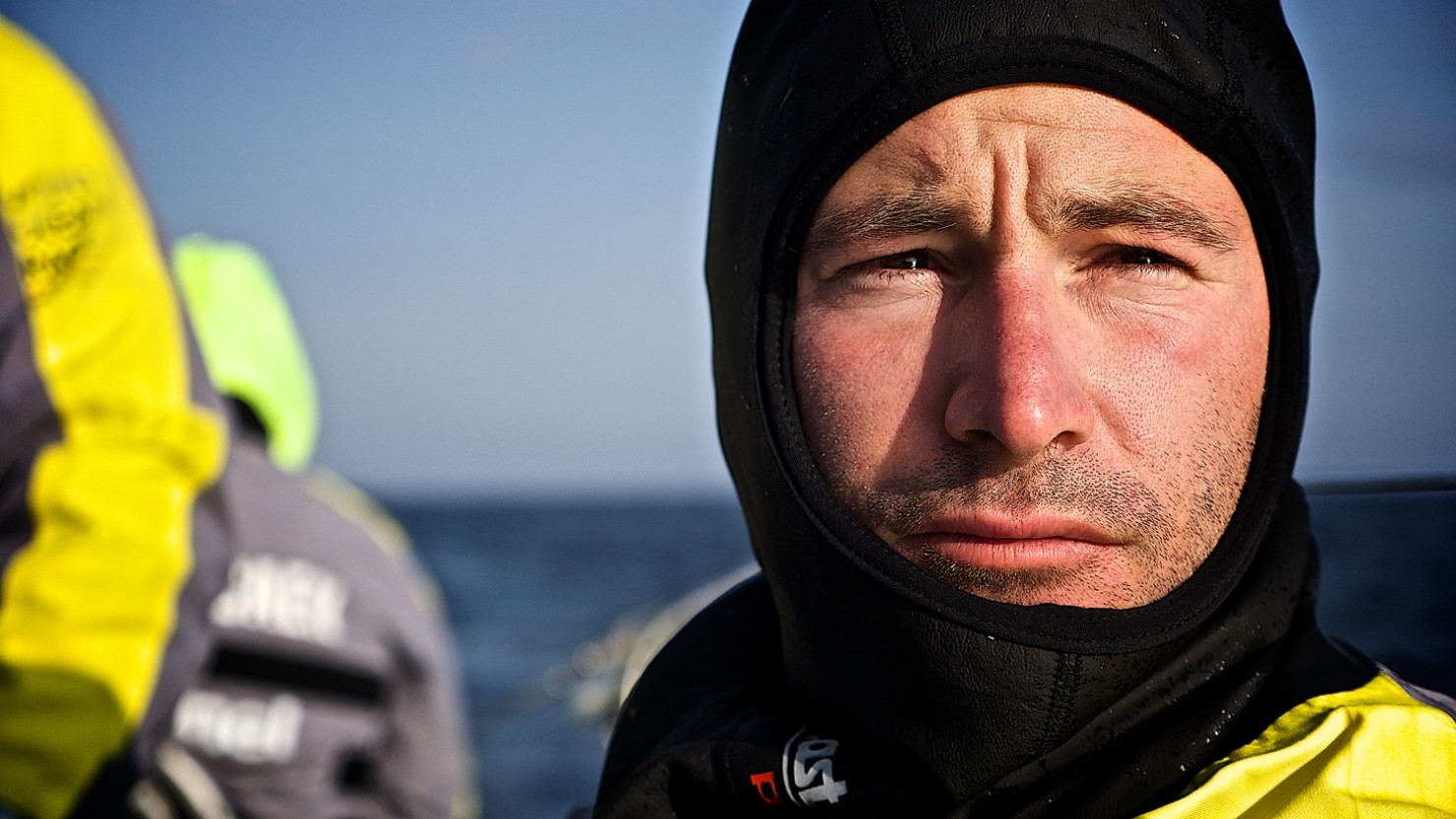 Volvo Ocean Race, VOR, 2014-15, onboard, OBR, Leg7, Team Brunel, face, start