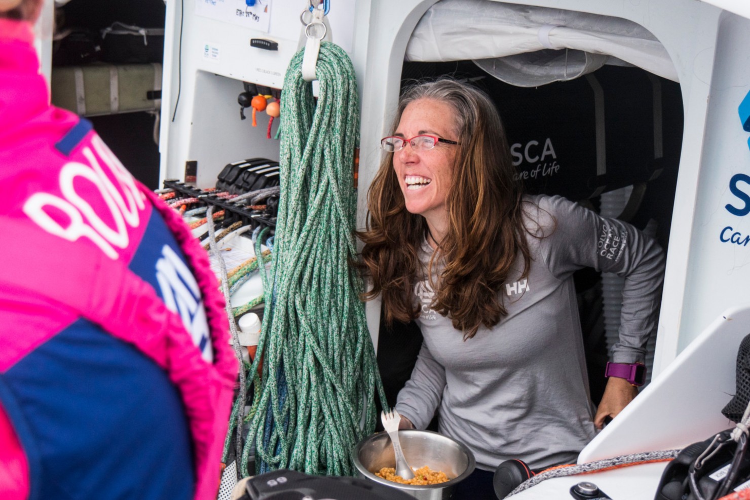 2014-15, Leg 7, Libby Greenhalgh, OBR, Team SCA, VOR, Volvo Ocean Race, onboard, position report, hatch, food, life on board