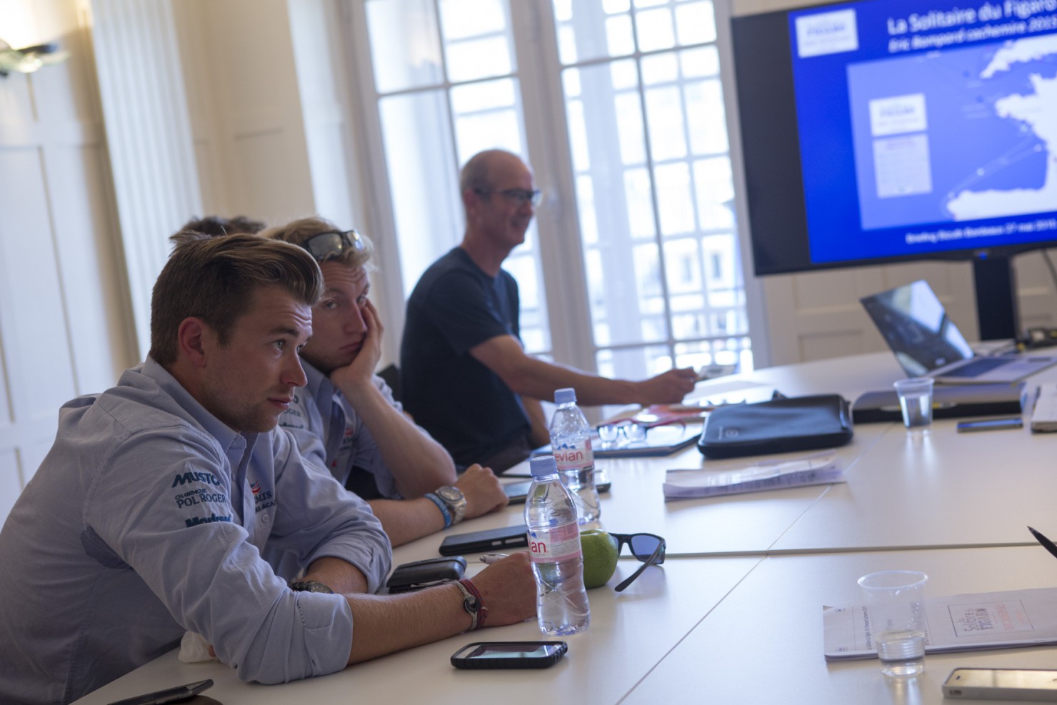 2015, BIZUTH, BRIEFING, ERIC BOMPARD, FIGARO, SOLITAIRE DU FIGARO 2015, VOILE