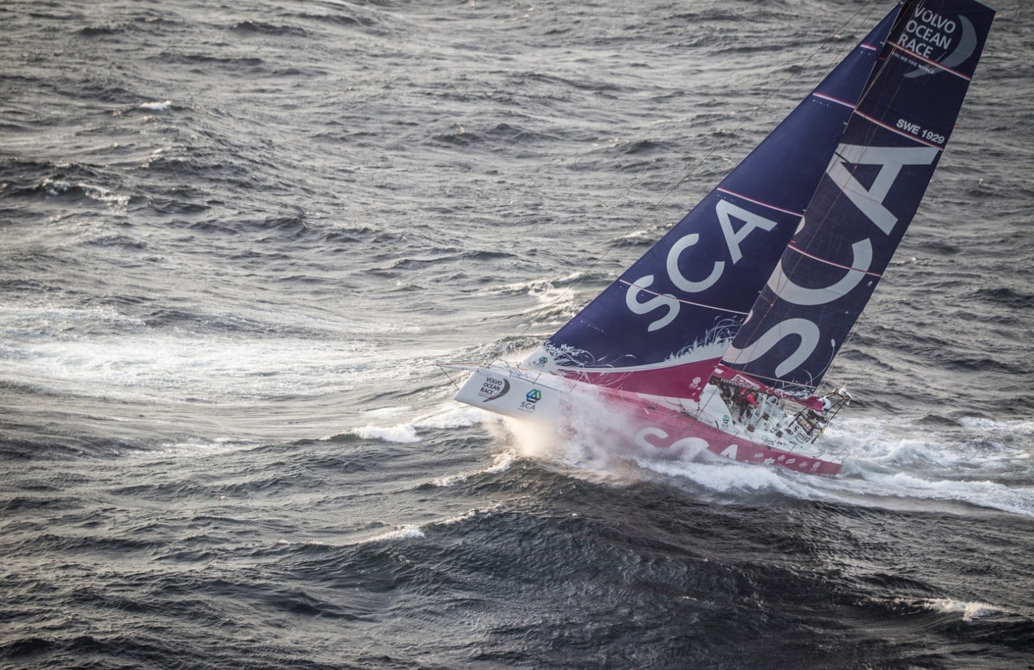 2014-15, Costa da Morte, Galicia, Leg8, Team SCA, Volvo Ocean Race, aerial, sortie