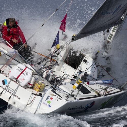 2015, ERIC BOMPARD, ETAPE 1, FIGARO, GROUPE QUEGUINER, LEUCEMIE ESPOIR, SOLITAIRE DU FIGARO 2015, VOILE, YANN ELIES