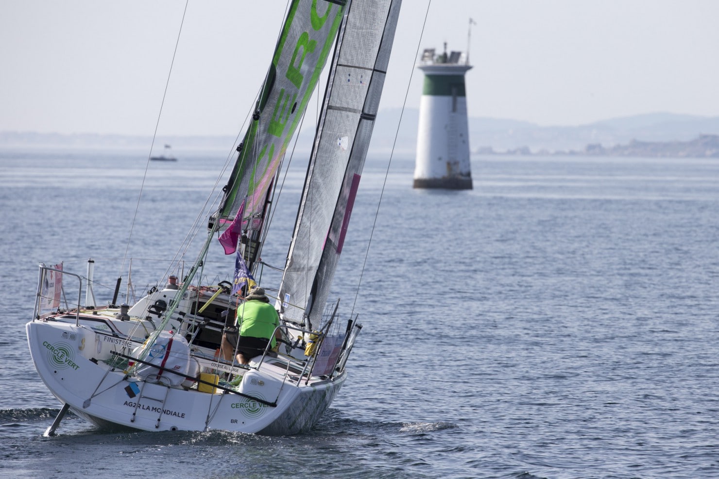 2015, DEPART, ERIC BOMPARD, ETAPE 2, FIGARO, SOLITAIRE DU FIGARO 2015, VOILE