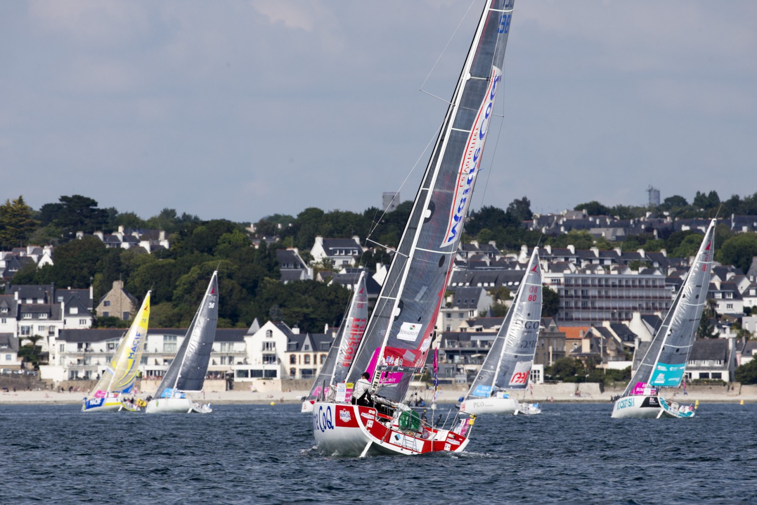 2015, CONCARNEAU, DEPART, ERIC BOMPARD, ETAPE 2, FIGARO, SOLITAIRE DU FIGARO 2015, VOILE