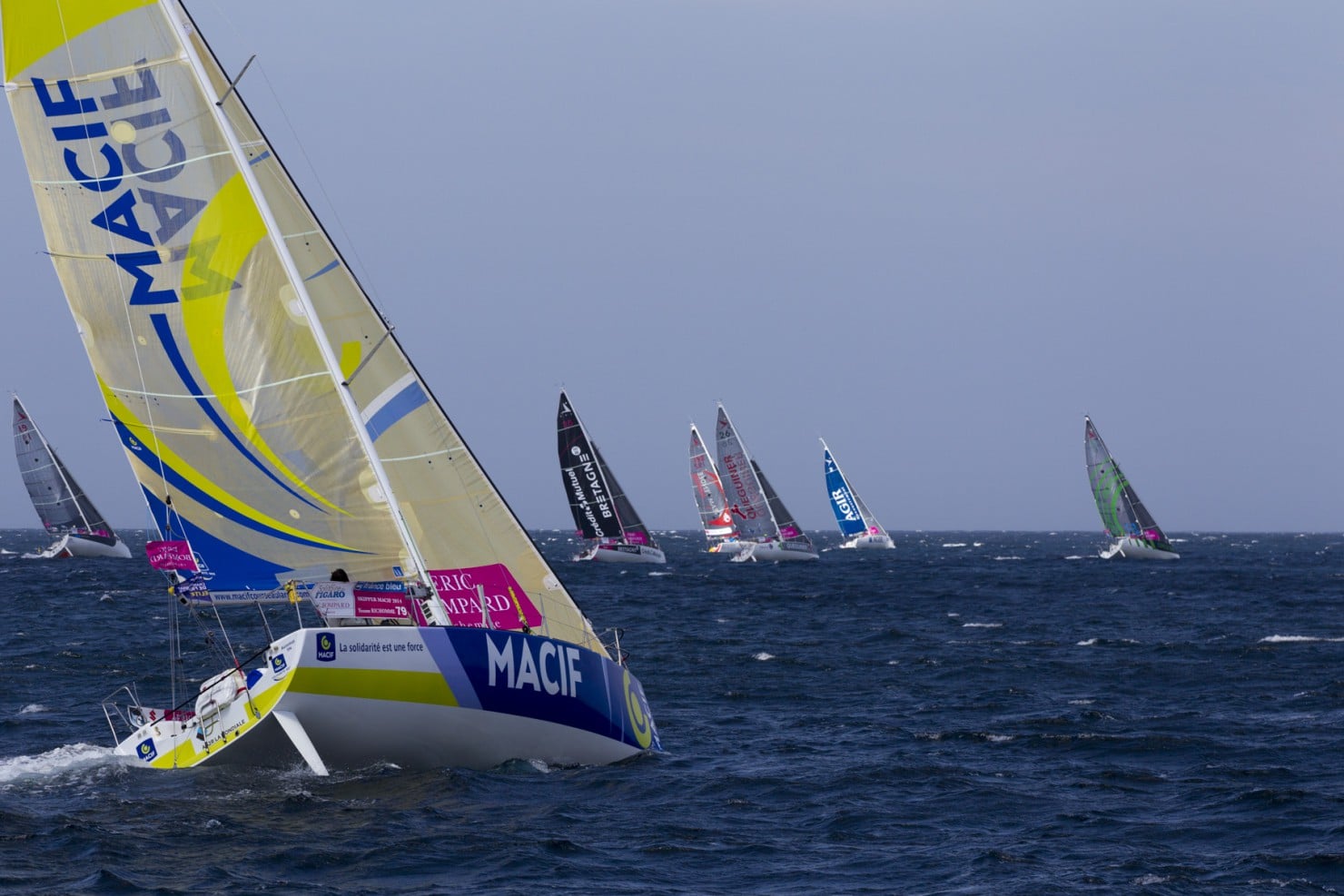 2015, DEPART, ERIC BOMPARD, ETAPE 2, FIGARO, LA COROGNE, SOLITAIRE DU FIGARO 2015, VOILE