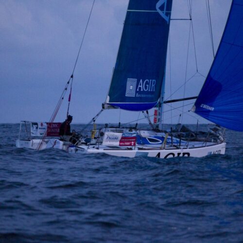 2015, ADRIEN HARDY, AGIR RECOUVREMENT, ERIC BOMPARD, ETAPE 2, FIGARO, SOLITAIRE DU FIGARO 2015, VOILE