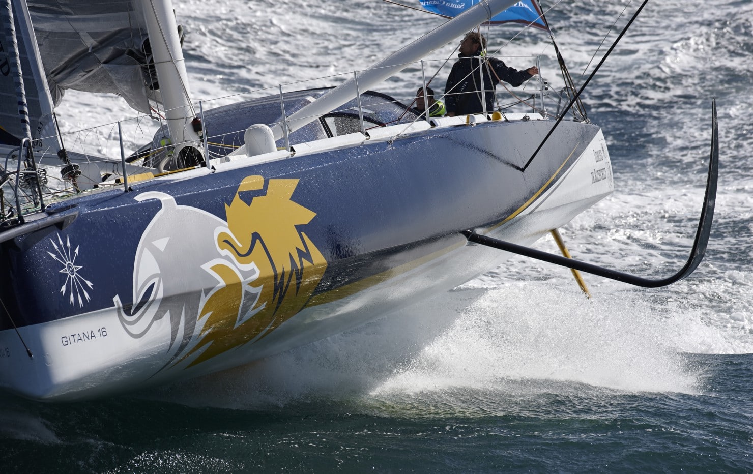 08-2015, OUTSIDE, LORIENT, FRANCE, IMOCA, MONO, OCEAN MASTERS, SEB JOSSE, SEBASTIEN JOSSE, GITANA TEAM, MONO 6O EDMOND DE ROTSCHILD, HELI, GITANA 16, CHARLES CAUDRELIER