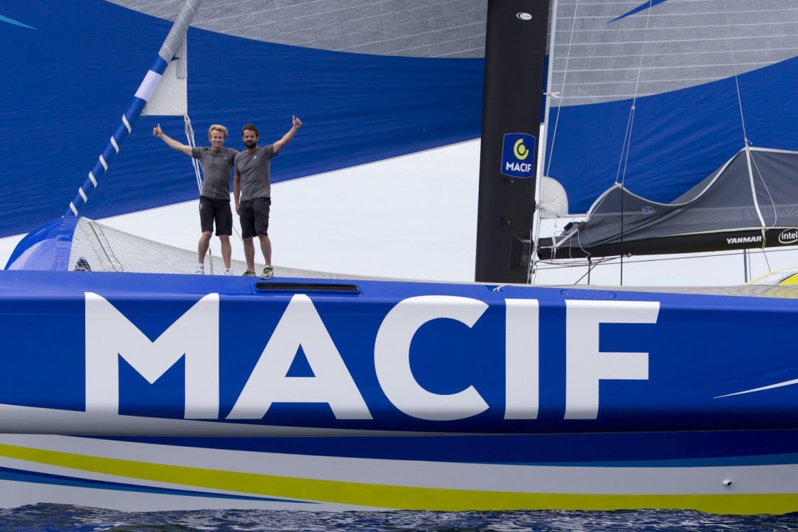 2015, ERIC BOMPARD, ETAPE 4, FIGARO, FRANCOIS GABART, MACIF, MULTICOQUE, Multihull, SOLITAIRE DU FIGARO 2015, TRANSAT JACQUES VABRE, Trimaran, ULTIME, VOILE