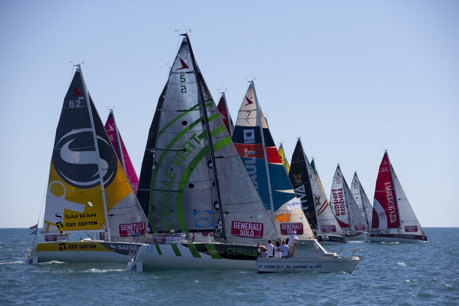 DEPART, ETAPE 1, FIGARO, GENERALI SOLO 2015, VOILE