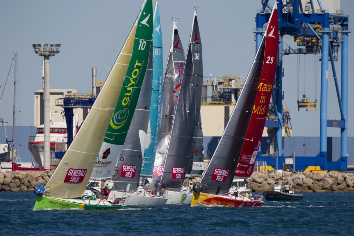 DEPART, ETAPE 1, FIGARO, GENERALI SOLO 2015, SETE, VOILE
