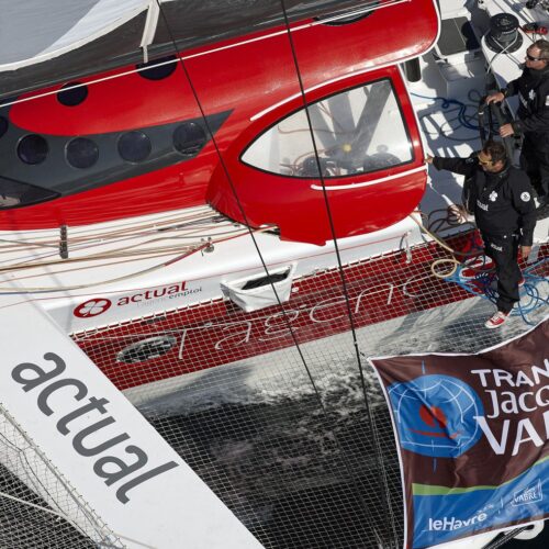 10-2015, OUTSIDE, BELLE ILE, FRANCE, ULTIM, MULTI, TRIMARAN, ACTUAL, YVES LE BLEVEC, TJV2015, HELI, Jean-Baptiste Le Vaillant