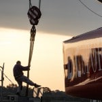 voile, octobre, bretagne, mise a l'eau, grue, lancement