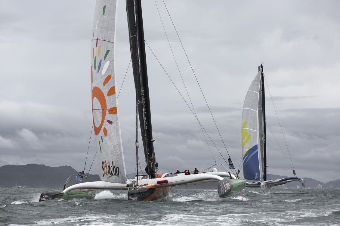 novembre, arrivee, arrival, bresil, amerique du sud, south america, transatlantique, voile, classe, mer, atlantique, ultimes, classe ultime, ultim, duel
