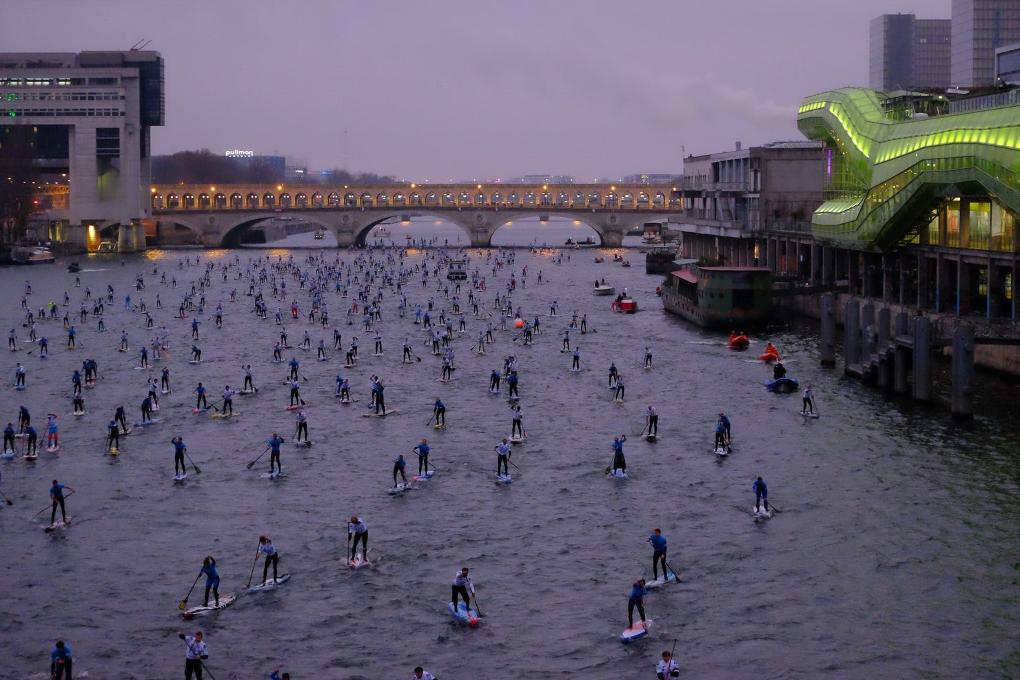 Canal Plus, Caterine&Lilliane, Le petit Journa, Nautic2015, Raoul Dobremel, SUP Crossing Paris