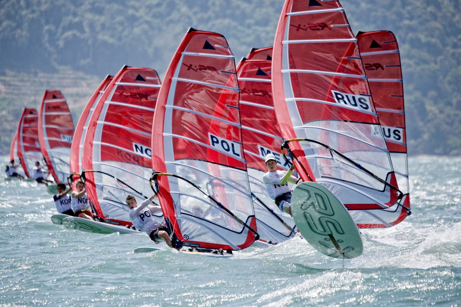 Emerging Nation Program, ISAF Sailing World Cup, Kedah, Langkawi, Olympic class, Youth Sailing World Championships, archipelago, athlets, crew, dinghy, fun, island, liquid, ocean, outdoor, physical, regatta, sailing, sport, tactic, team work, water, wind, yachting, Andaman Sea, ISAF, International Sailing Federation, Kuah, Malaysia, Sailing World, action, athletic, colour, design, fleet, horizontal, islands, mast, one design, performance, propulsion, sail, sea, sunny, team, training, weather, yacht, youth