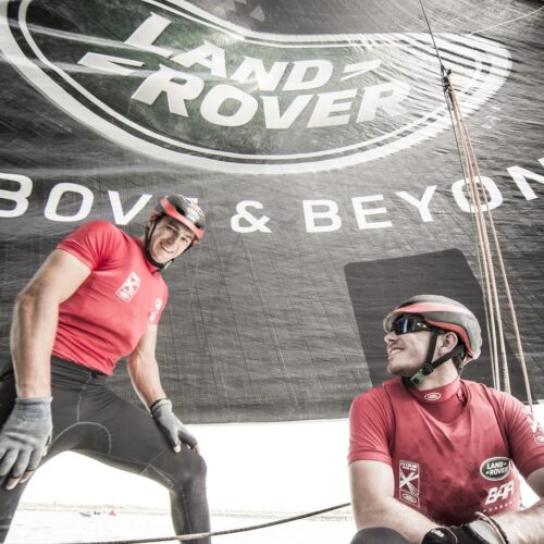 GC32, Foiling Catamaran, Muscat, Oman, The Extreme Sailing Series, Bleddyn Mon, Land Rover BAR Academy