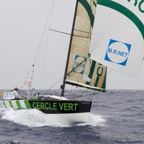 CERCLE VERT, CHARLIE DALIN, GILDAS MORVAN, OCEAN ALCHIMIST, TRANSAT AG2R-LA MONDIALE 2012