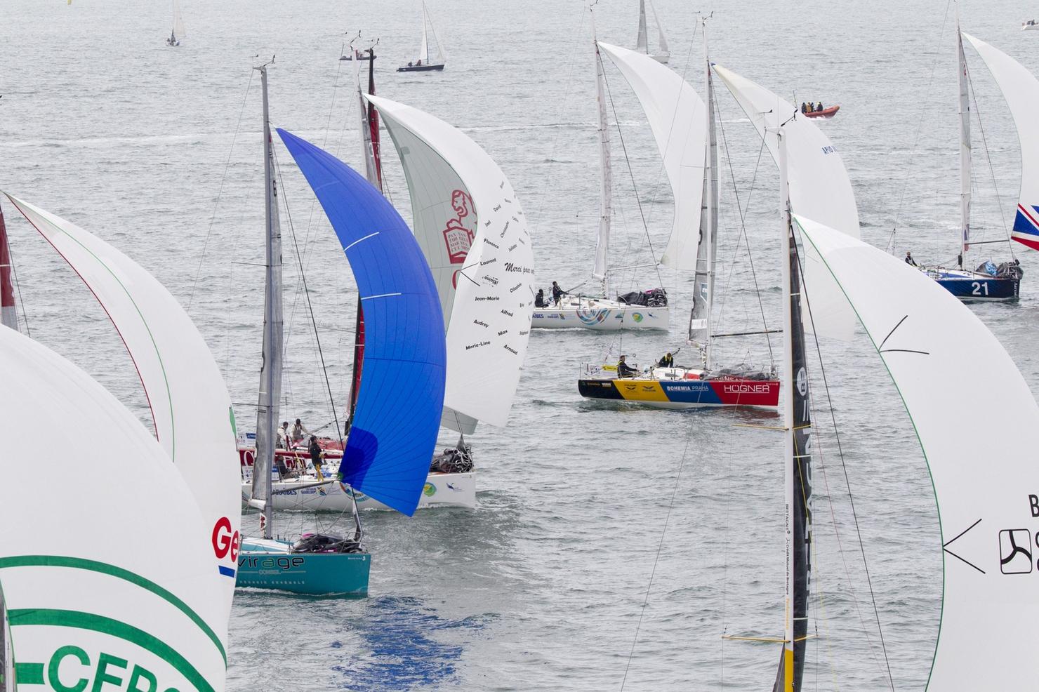2016, CONCARNEAU, DEPART, FIGARO, TRANSAT AG2R LA MONDIALE, VOILE