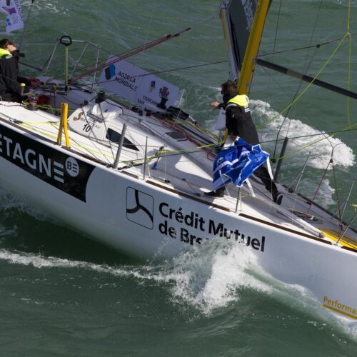 2016, BRETAGNE CREDIT MUTUEL PERFORMANCE, CONCARNEAU, FIGARO, SEBASTIEN SIMON, TRANSAT AG2R LA MONDIALE, VOILE, XAVIER MACAIRE