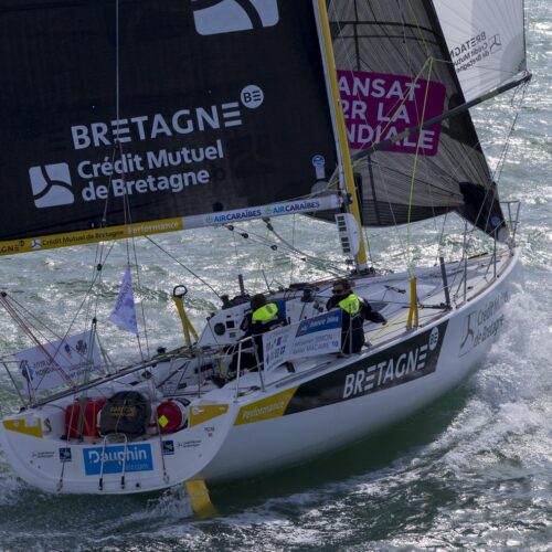 2016, BRETAGNE CREDIT MUTUEL PERFORMANCE, CONCARNEAU, FIGARO, SEBASTIEN SIMON, TRANSAT AG2R LA MONDIALE, VOILE, XAVIER MACAIRE