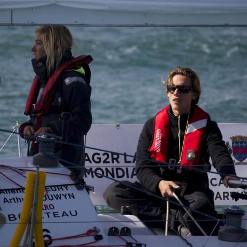 2016, ALIENOR FLEURY, ARTHUR BOUWYN, CONCARNEAU, FIGARO, GUADELOUPE, TRANSAT AG2R LA MONDIALE, VOILE