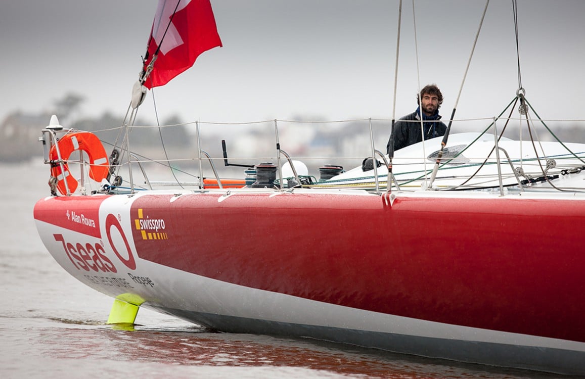 imoca, alan roura, un vendee pour la suisse, super bigou, plan pierre rolland 1999, sui7, depart convoyage, lorient