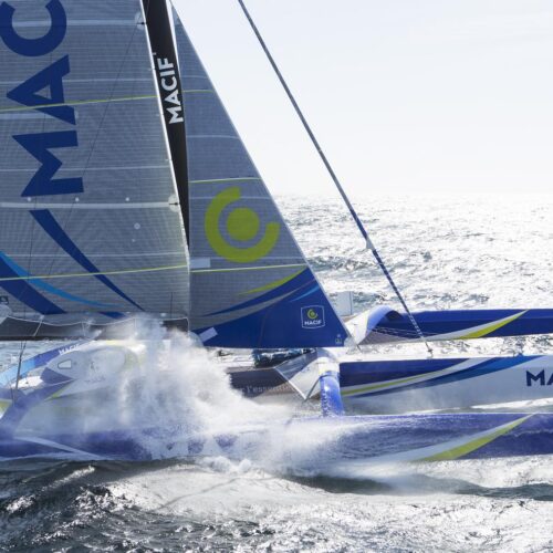 voile, mars, action, aerien, helico, aerial, trimaran, multicoques, multihull