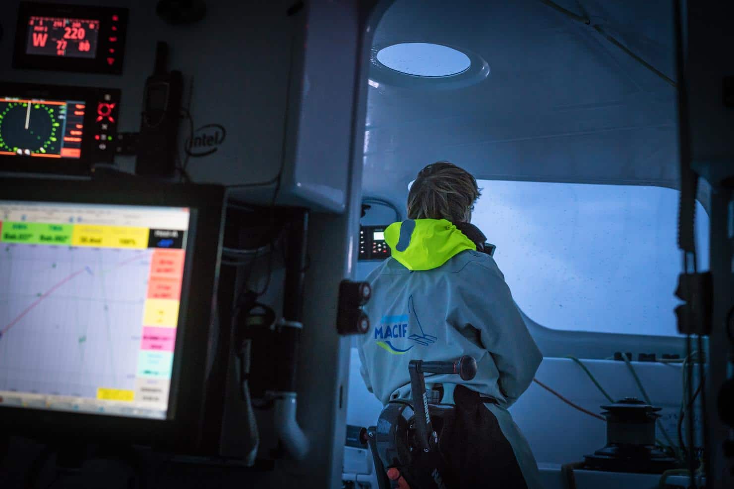 Barre, François Gabart, Macif, Onboard
