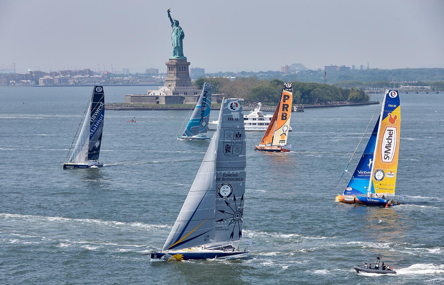 05-2016, DAY, OUTSIDE, NEW YORK CITY, USA, JOUR, NEW YORK, SINGLE HANDED, IMOCA, MONOHULL, OCEAN MASTER, MANHATTAN, NEW YORK-VENDEE, Currency House NY-Vendee Charity race, heli