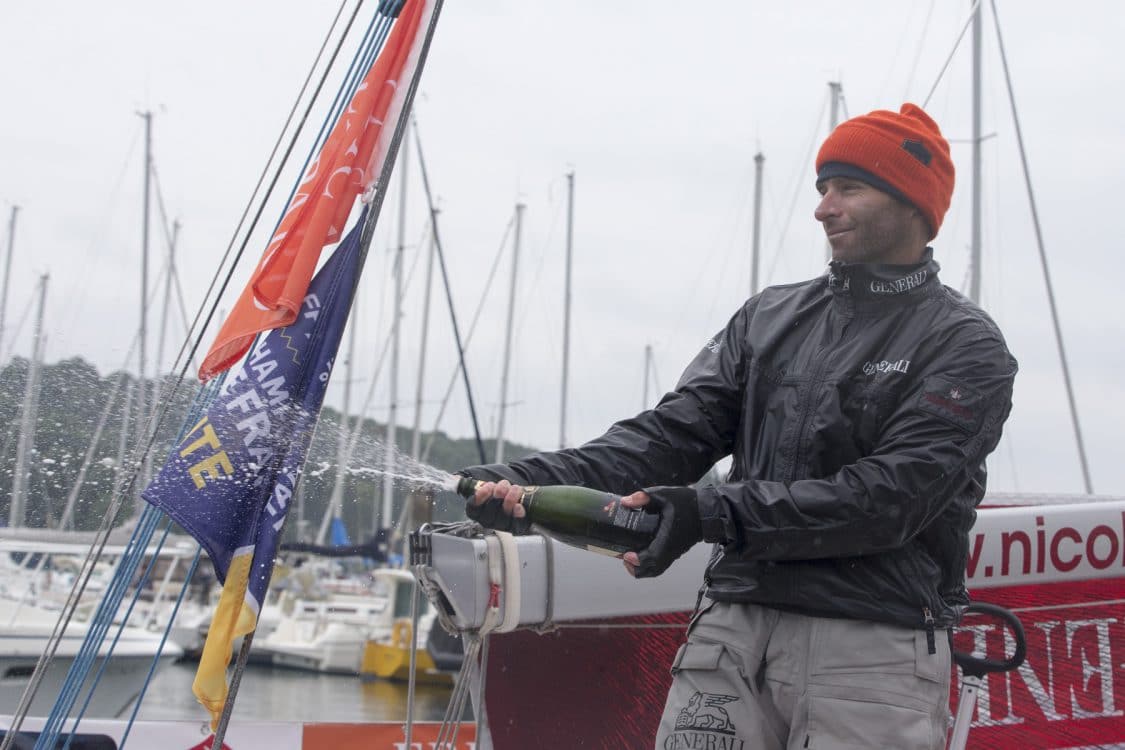 2016, ARRIVEE, ERIC BOMPARD, FIGARO, SOLITAIRE BOMPARD LE FIGARO, VOILE