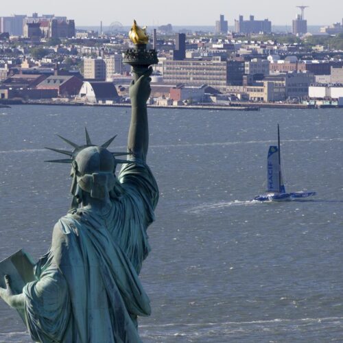 2016, FRANCOIS GABART, MACIF, NEW YORK, RECORD, Statue de la Liberté, TEAM, Trimaran, ULTIME