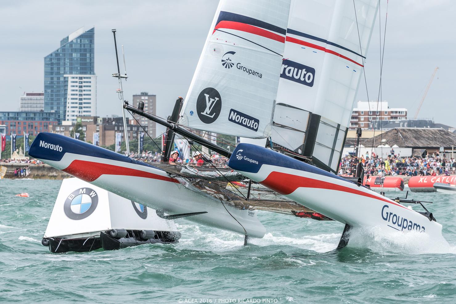 2016, 35th America's Cup Bermuda 2017, AC35, AC45f, Europe, Inshore Races, LVACWS 2016, Louis Vuitton America's Cup World Series Portsmouth, Multihulls, One Design, Portsmouth, RD2, RP, Racing Day 2, Regatta, Ricardo Pinto, Sailing, United Kingdom, GROUPAMA TEAM FRANCE, BEST