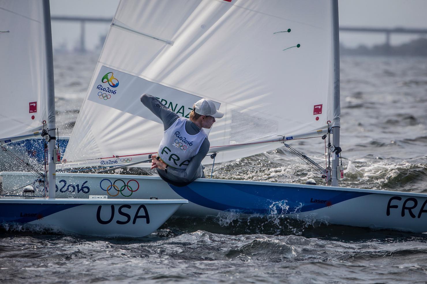 Classes, FRA Jean Baptiste Bernaz FRAJB13, Laser, Olympic Sailing, Rio 2016 Olympic Games, Rio 2016 Olympics, World Sailing
